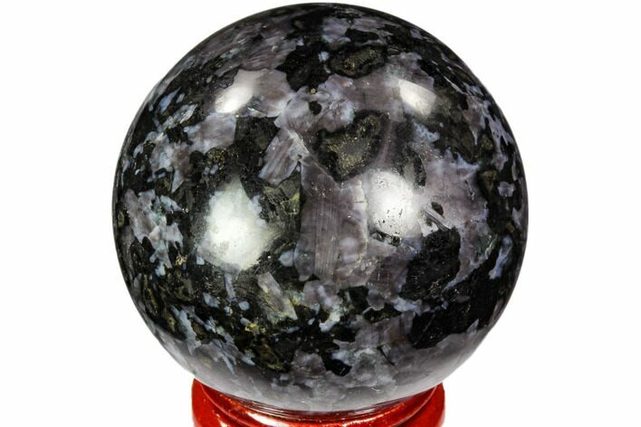 Polished, Indigo Gabbro Sphere - Madagascar #104687